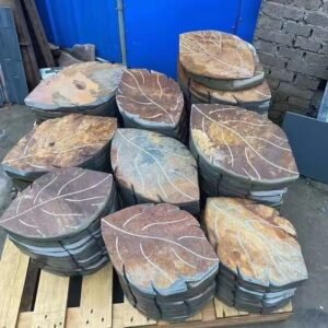 Leaf Shaped Stepping Stones