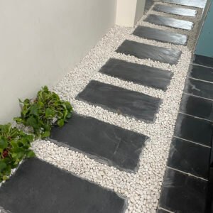 Rectangular Rough Edge Stepping Stones