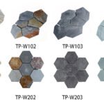 Green Hexagon Crackle Slate 2