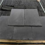ChinaNaturalSlateRoofTileSplitSurfaceBlackRustyDurableEco – friendlyBuildingMaterial 2