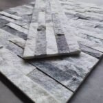 GreyWhiteMixedNaturalStoneVeneer – 6 “* 24” QuartzStackedWall Panel – ForInterior/Exterior 3