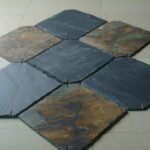 ChinaNaturalSlateRoofTileSplitSurfaceBlackRustyDurableEco – friendlyBuildingMaterial 5