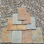 ChinaMultiColorSlateTileNaturalRustySplitStyleRoofTileWavePatternOrSquareRoofing Tile 2