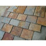 ChinaMultiColorSlateTileNaturalRustySplitStyleRoofTileWavePatternOrSquareRoofing Tile 5