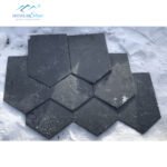 CustomBlackBlueTileRoofing TileOutdoorStoneRoofPanelTraditionalDecorationPeakedTripleAngleRoof 3