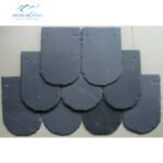 CustomBlackBlueTileRoofing TileOutdoorStoneRoofPanelTraditionalDecorationPeakedTripleAngleRoof 5