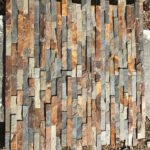 MixedRustAndBlueGreenNaturalSlateTile – ForExterior WallCladdingFacade – WithSplitFinish 4