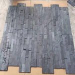 ModernDesignWoodCharcoalSlateStoneBlackEco – friendlyAcid ResistantThinBoardVeneerWall Panel – ForHotelVillaExterior WallDecoration 2