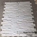 ModernDesignNaturalWhiteQuartziteWallCladding6*24InchOpenStylePanel – ForExteriorStackedWall Tile 3