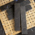 ModernVintageBlackTravertineStripTileSmallTileHerringboneStoneSpecialColorWallOutdoorPatioIndoorFloorDecoration 3