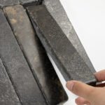 ModernVintageBlackTravertineStripTileSmallTileHerringboneStoneSpecialColorWallOutdoorPatioIndoorFloorDecoration 4