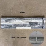 NaturalQuartziteStoneFinishShinyIceGreyFlexibleExterior WallPanelModernWallDecoration3DSplitWall PanelTile 2
