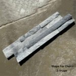 NaturalQuartziteStoneFinishShinyIceGreyFlexibleExterior WallPanelModernWallDecoration3DSplitWall PanelTile 3