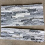 NaturalQuartziteStoneFinishShinyIceGreyFlexibleExterior WallPanelModernWallDecoration3DSplitWall PanelTile 4