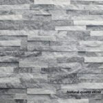 NaturalQuartziteStoneFinishShinyIceGreyFlexibleExterior WallPanelModernWallDecoration3DSplitWall PanelTile 5