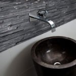 NaturalSlateThinWithStackedStoneWallCladdingPanelSplitVeneerStoneTileBathroomDecorationWall 6