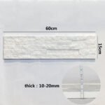 WhiteSplitNaturalQuartziteVeneerModern3DDecorationStackedStonePanel – ForOutdoorInnerExterior WallCladding 2
