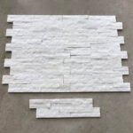 WhiteSplitNaturalQuartziteVeneerModern3DDecorationStackedStonePanel – ForOutdoorInnerExterior WallCladding 4