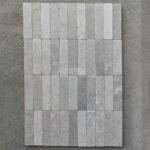 GreyLimestoneSubwayMosaicTileNaturalStoneStripWall & BacksplashCladding 3