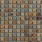 NaturalMixedSlateMosaicTile – SplitSurfaceEco – friendly 1×1 InchSquareTile – SuitableForOutdoorAndInterior Wall 5