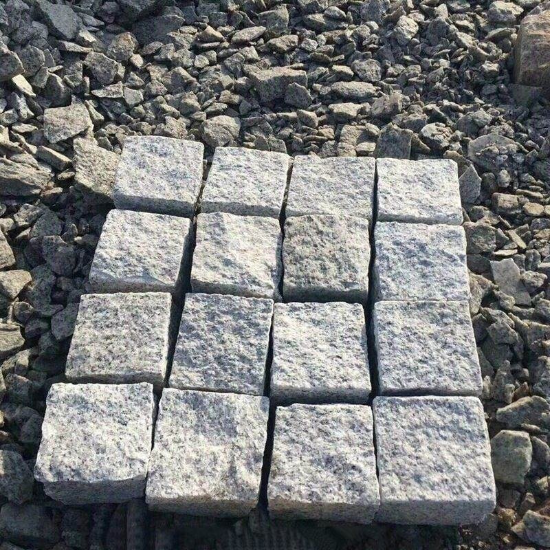 G603GraniteCobblestonePaver10x 10cmTumbledGreyStoneModernDesignStyle – ForDrivewayAndLandscapingLandscaping