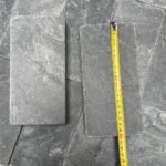 Modern10x20cmcmCobblestoneTumbledBlackSlateOutdoorPavingTileGardenDrivewayStoneFloor 3