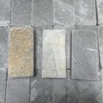 Modern10x20cmcmCobblestoneTumbledBlackSlateOutdoorPavingTileGardenDrivewayStoneFloor 4