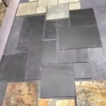ModernDesignNaturalBlackSlateTileOutdoorPatioPaverPaving StoneCheapVillaFloorAcid ResistantSplit 2