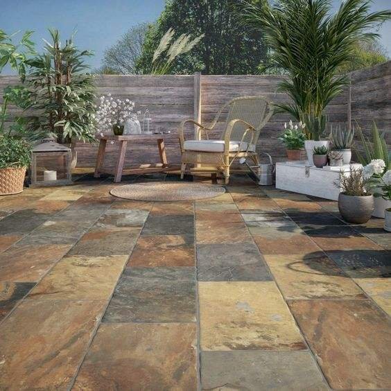 ModernDesignNaturalRustySlateFloor TileAnti – slipOutdoorPavingBoardBlueStonePaverAcid ResistantVilla
