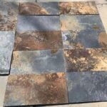 ModernDesignNaturalRustySlateFloor TileAnti – slipOutdoorPavingBoardBlueStonePaverAcid ResistantVilla 3