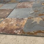 ModernDesignNaturalRustySlateFloor TileAnti – slipOutdoorPavingBoardBlueStonePaverAcid ResistantVilla 4