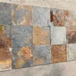 ModernDesignNaturalRustySlateFloor TileAnti – slipOutdoorPavingBoardBlueStonePaverAcid ResistantVilla 5
