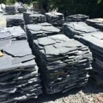 ModernNaturalBlackSlateStoneIrregularRandomCrazyPavingSlatePaverSplitOutdoorLandscapingGardenPath 2