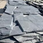 ModernNaturalBlackSlateStoneIrregularRandomCrazyPavingSlatePaverSplitOutdoorLandscapingGardenPath 3