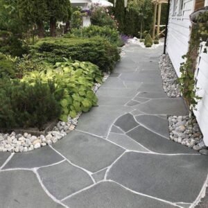 ModernNaturalSlateOutdoorPaverHighQualityRandomShapeStoneTileRusticSplitSlateAnti - slipGardenTerrace