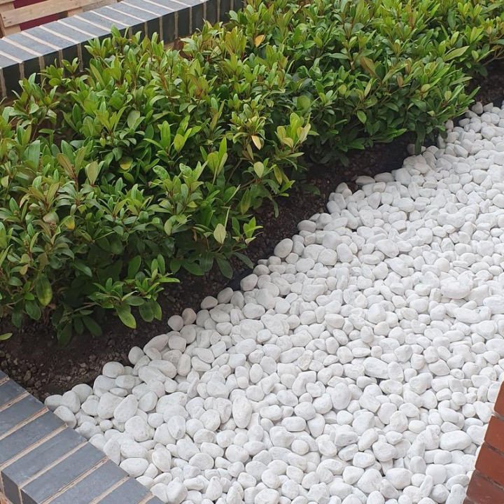 NaturalWhiteIrregularCobblestone & CobblestoneDecorationLandscapingGravel，ForGardenPathwayAquariumDecoration
