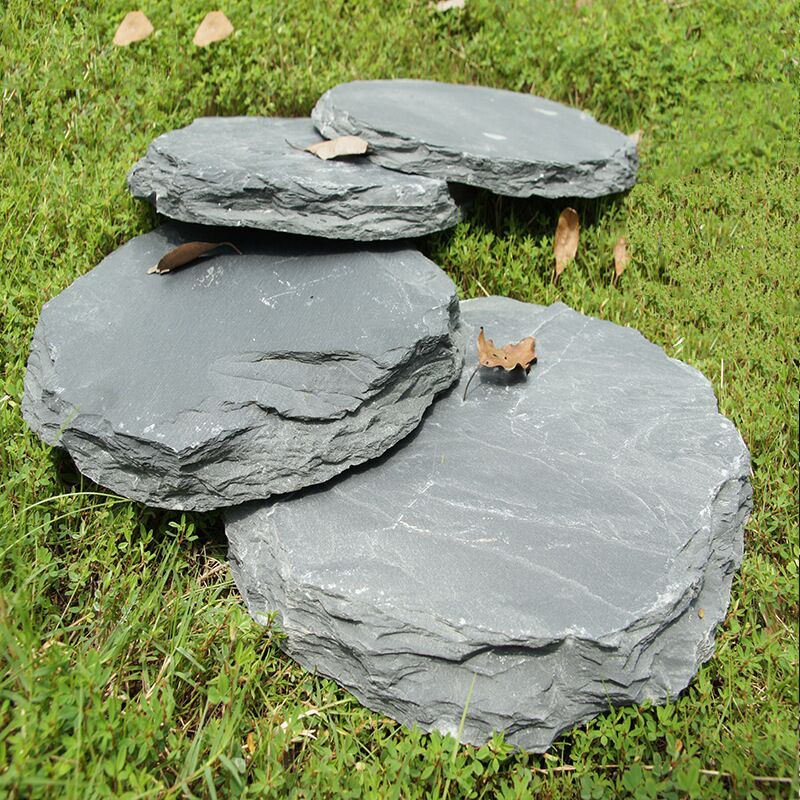 OutdoorSplitStyleAcid ResistantEco – friendlyDurableSlateRoundStepping Stone – ForGardenSidewalkAndLandscapingPaving