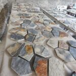 RusticSlateOutdoorCourtyardSmallRoadFloor TileRustyMeshNaturalStoneBlockAcid ResistantSlateMosaicPavingHigh 4