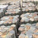RusticSlateOutdoorCourtyardSmallRoadFloor TileRustyMeshNaturalStoneBlockAcid ResistantSlateMosaicPavingHigh 5
