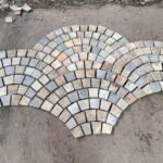 TumbledSlatePatternCobblestonePavingMachineNaturalStoneInterlockingArcMosaicDrivewaySidewalkGardenOutdoorEnvironment 3