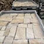 CastleAcid ResistantLimestoneSplitTileRusticDesignSquareWallCladdingCornerNaturalStone，SurfaceFinish 5