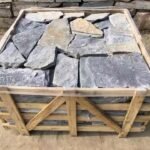 IrregularNaturalQuartziteTileWallCladdingPanelModernBlueGreyLooseVeneer，ForGardenTerraceAndIndoorDecoration 3