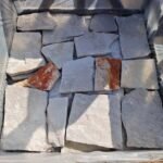 ModernCreamSandstoneWallCladdingNaturalSplit FaceStoneVeneerIrregularLoose，ForExteriorInteriorDecorationHoned 4